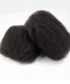 Afro kinky bulk human hair for braiding natural black texture