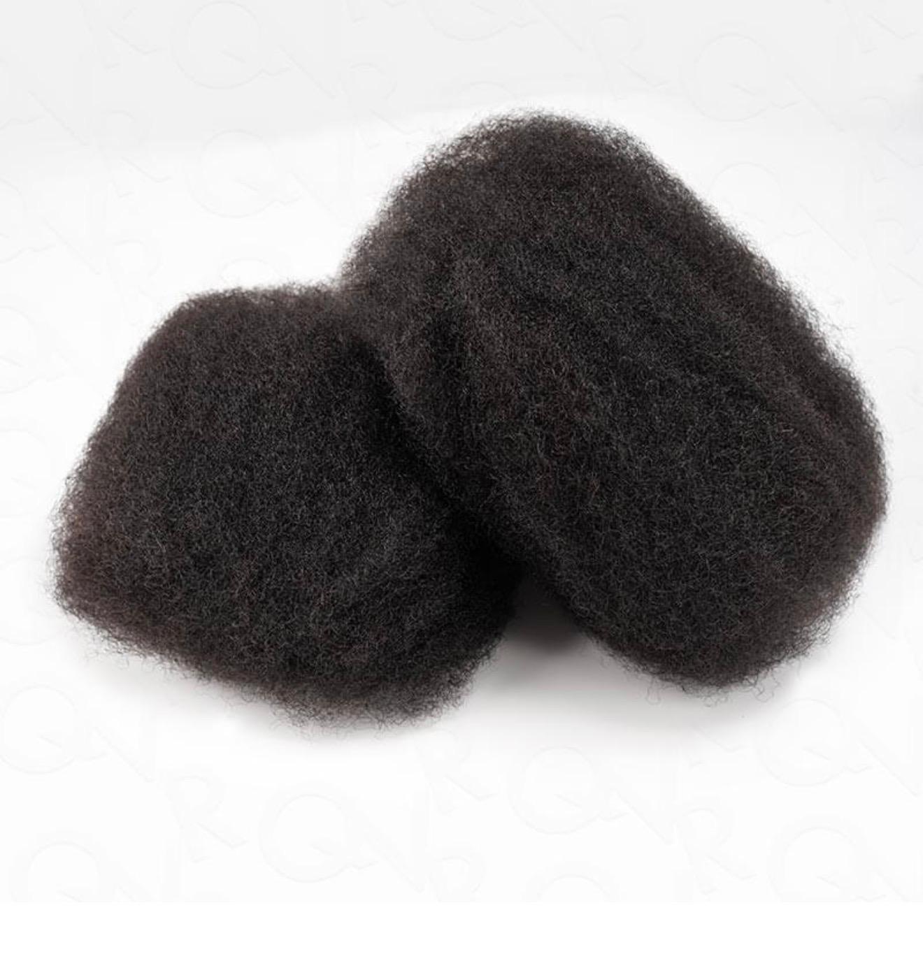 Afro kinky bulk human hair for braiding natural black texture