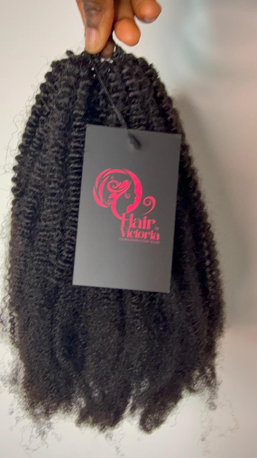 Selah Afro Kinky 4C Crochet Hair 20” | Natural Textured Hair | HairbyVictoria - Image 2