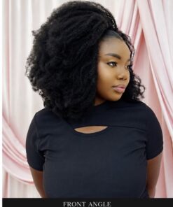 Alternative view of Ewa 4C Half Wig Human Hair | Crest Afro Kinky Wig