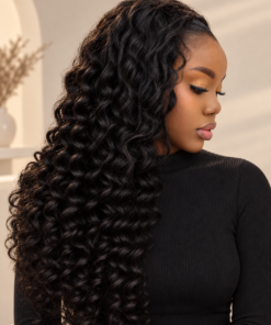 Fe textured curl Half Wig Human Hair | Crest 22” Curly Blow out Hair