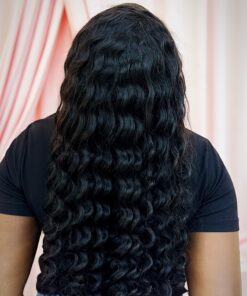 Alternative view of Fe textured curl Half Wig Human Hair | Crest 22” Curly Blow out Hair